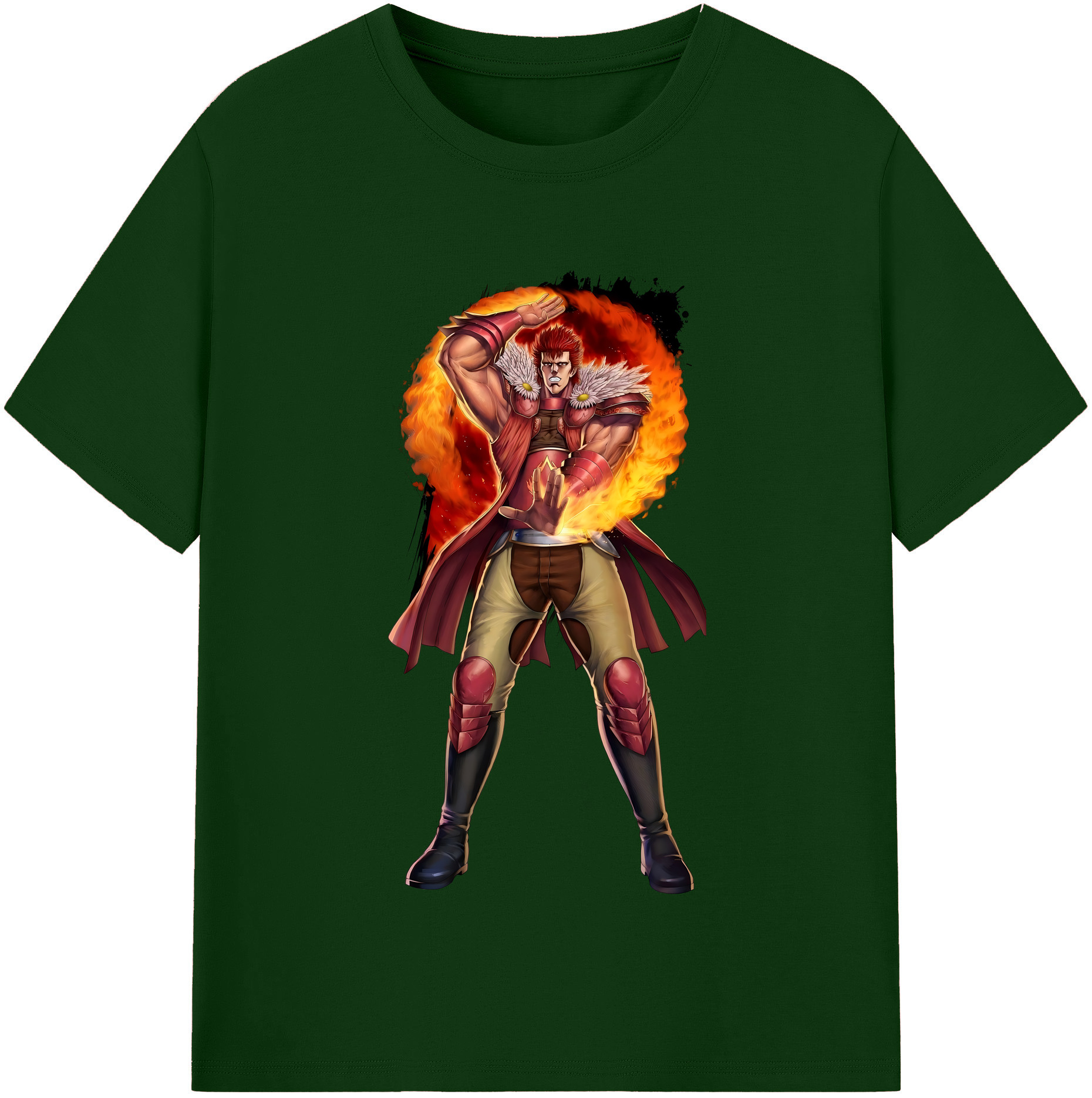 （画像用） 北斗の拳 Fist of the North Star 綿100％半袖Tシャツ（フロントプリント）